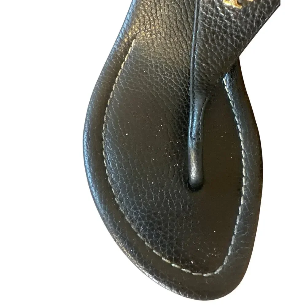 Tory Burch‎ Pauline Demi Cork Wedge Sandals Black 8.5